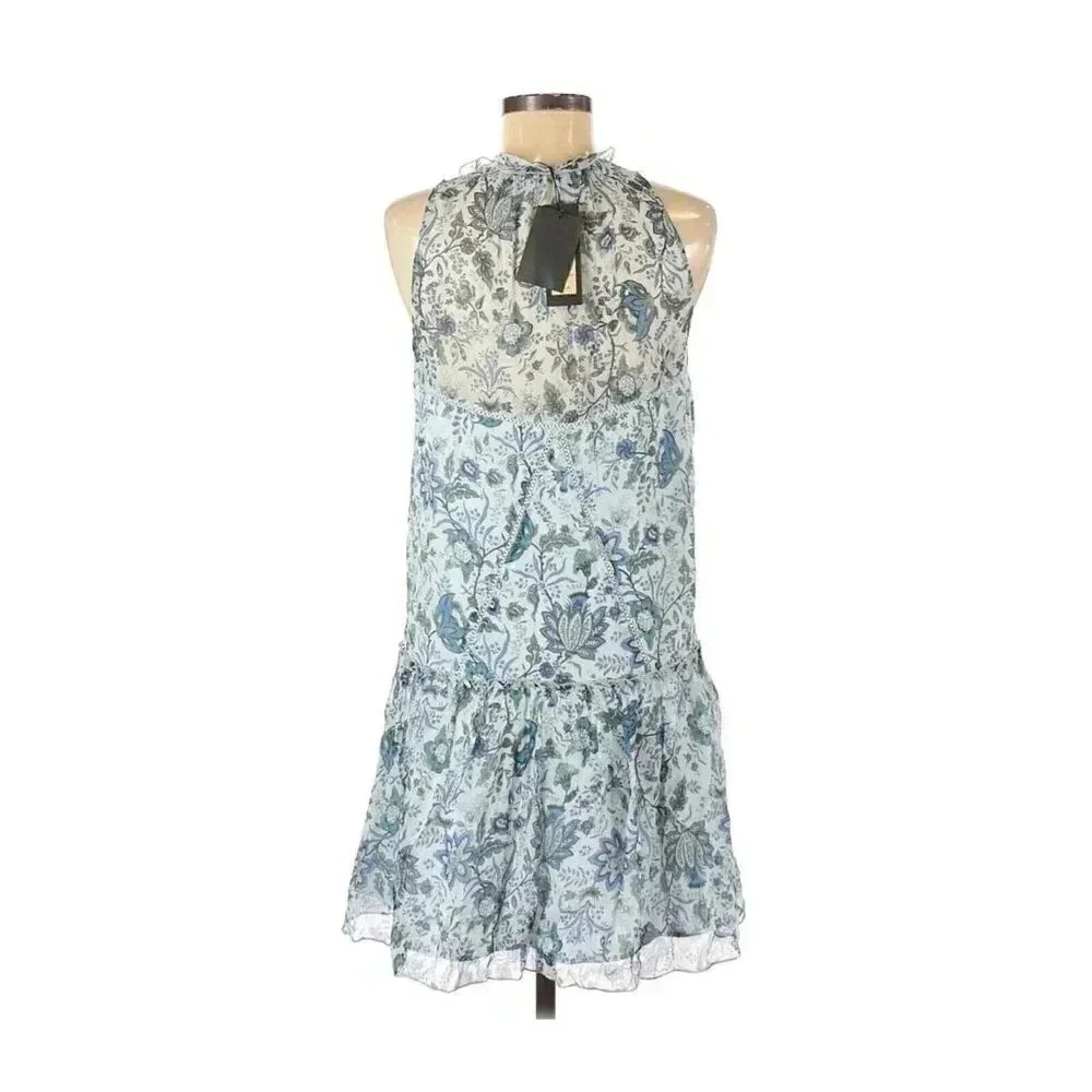 Rachel Zoe Sleeveless Sierra High/Low Silk Dress